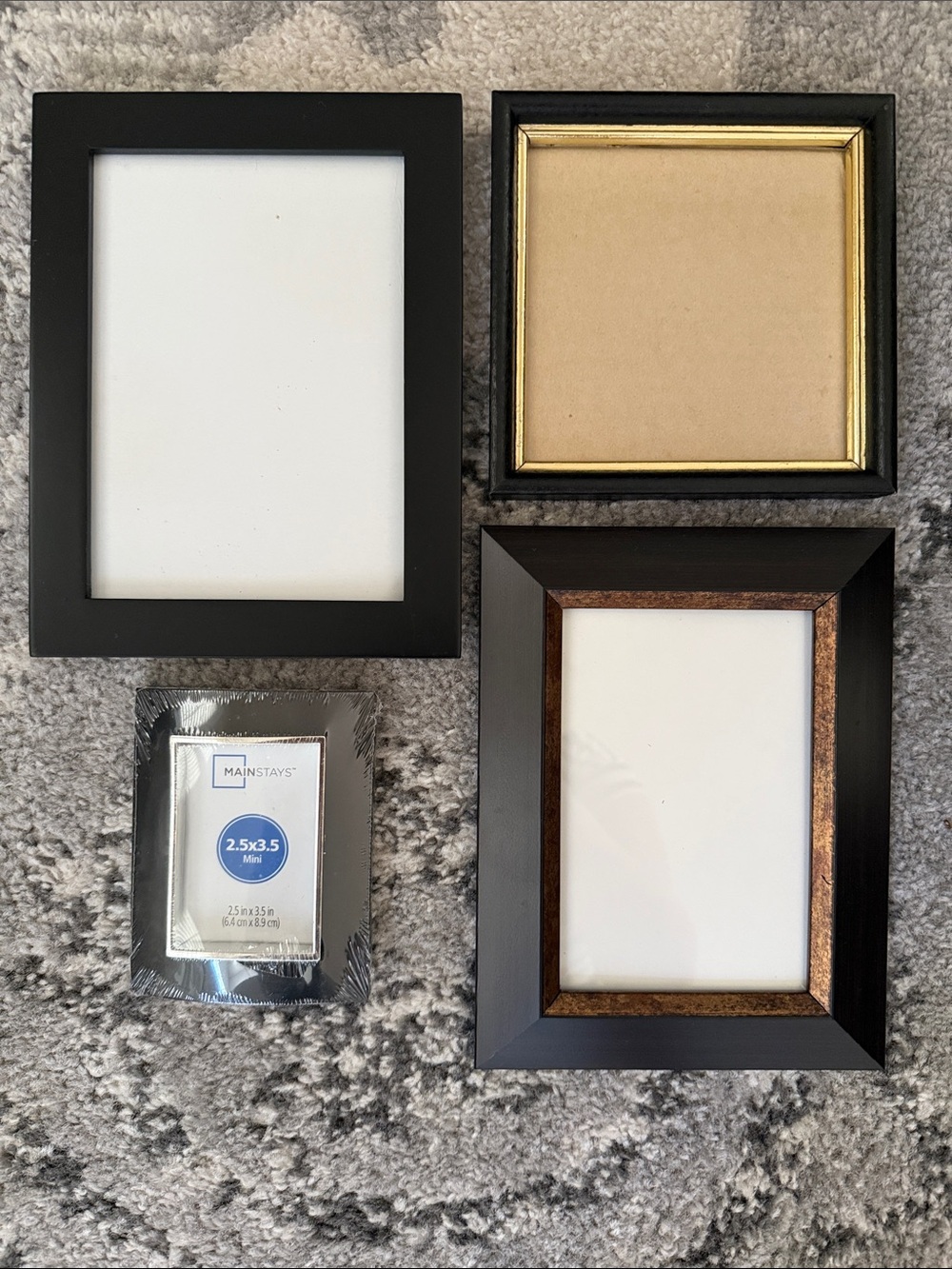 4-Pack Dark Color Frames, 3 with Desk Pedestal Option